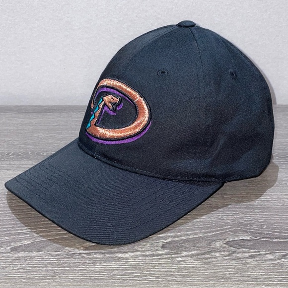 VINTAGE ARIZONA DIAMONDBACKS Black Baseball Snapback Hat - Picture 7 of 7
